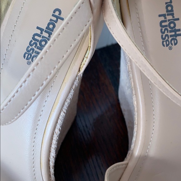 Charlotte Russe Nude Wedge Lace Size 10 - Picture 8 of 16